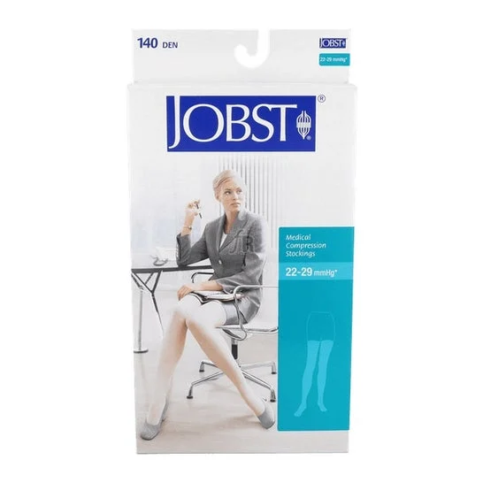 Calza lunga Jobst (A-F) pizzo pizzo normale compressione beige dimensione 3