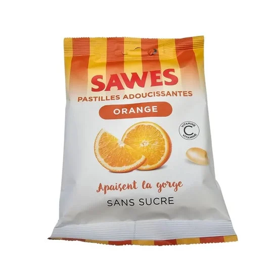 Sawes Caramelos Naranja Sin Azúcar 5uds