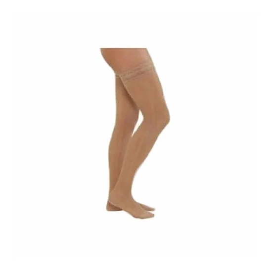 Calza lunga Vari+Sana compressione pizzo A-F normale visone dimensione 5