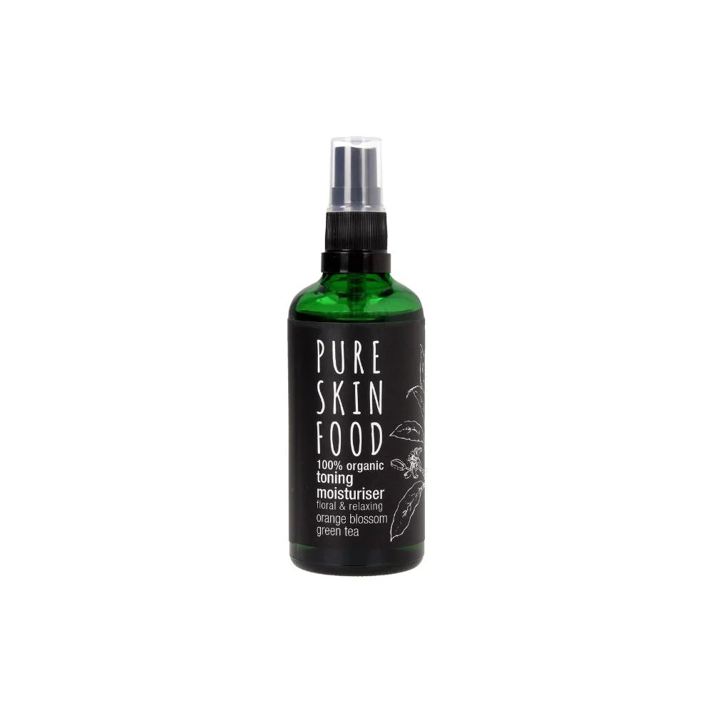 Pure skin food Tonico Idratante Bio - Fiori d'Arancio e Tè Verde, 100 ml