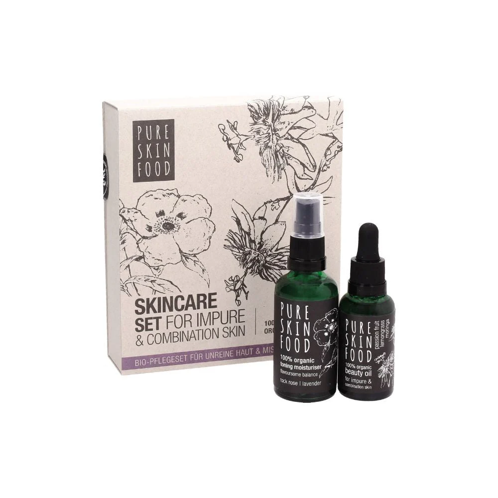 Pure skin food Set Bio per Skincare - Pelle Impura e Mista