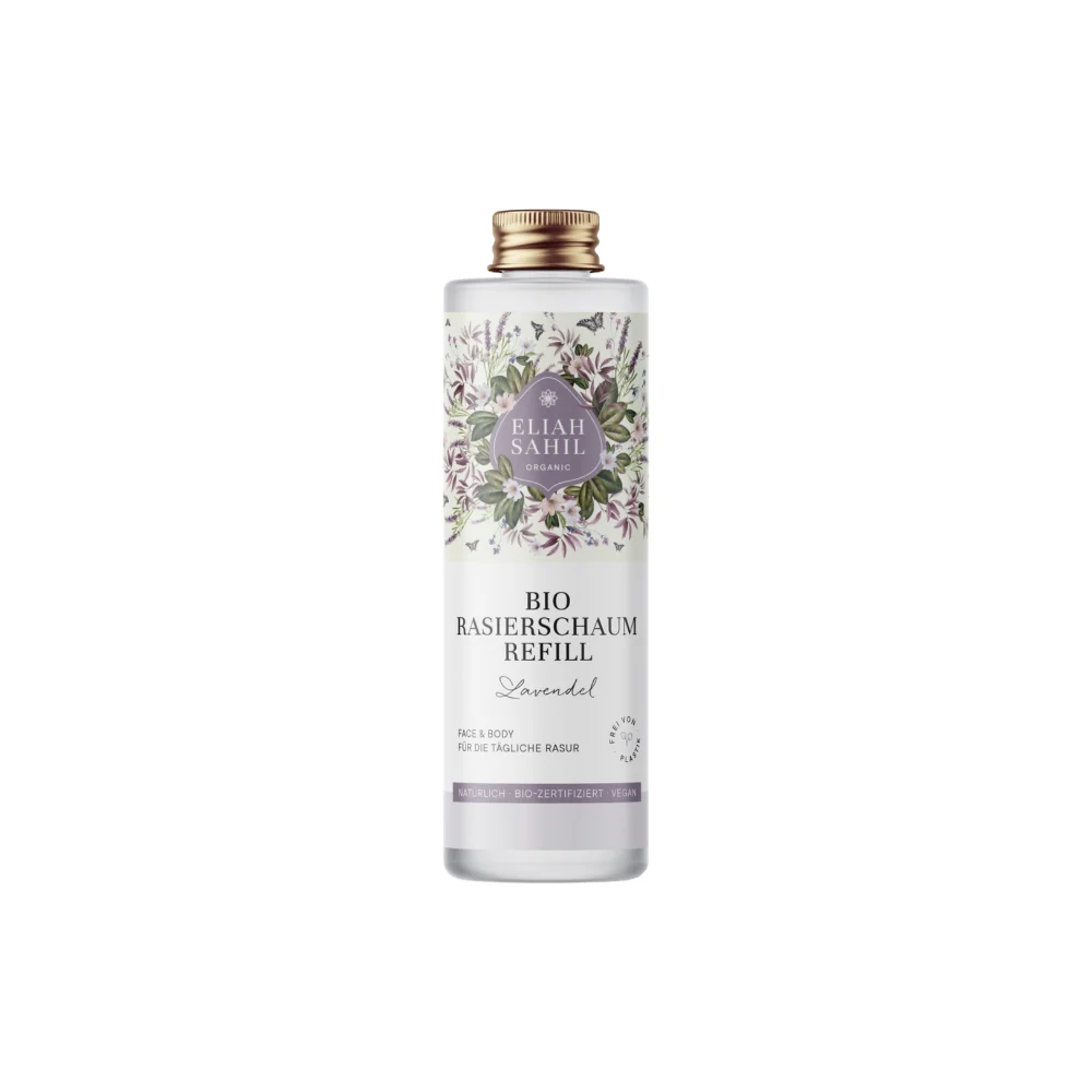 Eliah sahil Schiuma da Barba alla Lavanda Bio Ricarica 100 ml