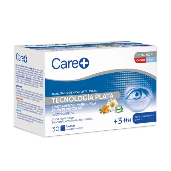 Care+ Toallitas oftálmicas Tecnología Plata 30 e