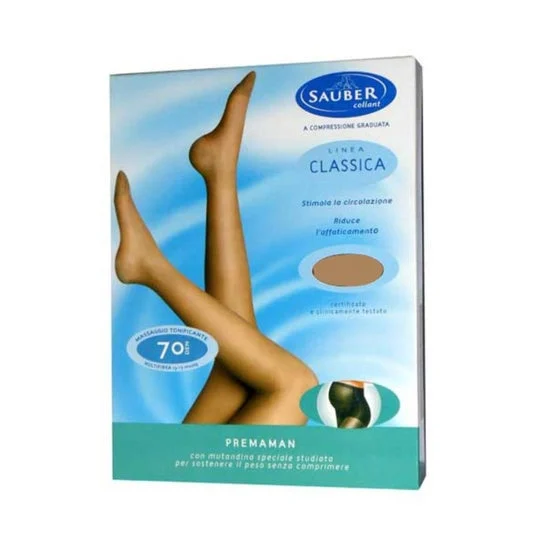 Sauber Line Classica Pantimedia 70 Premaman Beige Talla 5 1ud