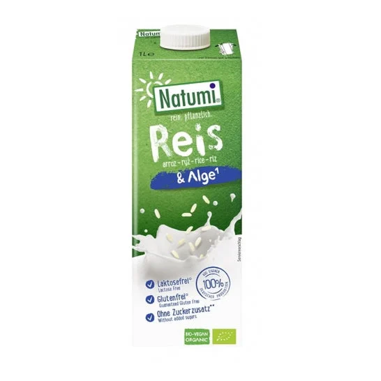 Natumi Bebida Vegetal Arroz Algas Sin Gluten Bio 1L