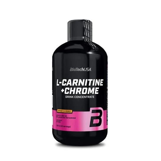 BioTech USA L-Carnitine + Chrome Concentrate Naranja 500ml