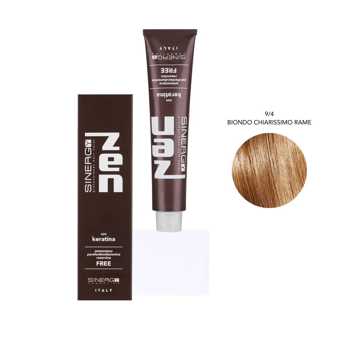 Zen Color Keratin 9.4 Biondo Chiarissimo Rame Free Ammoniaca 100ml