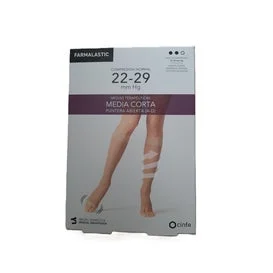 Farmalastic Medium Short Compression Normal Open Toe Camel T-EG