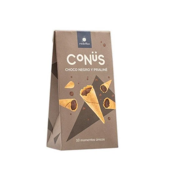 Conüs Cioccolato Fondente e Pralina Bio 10x70g