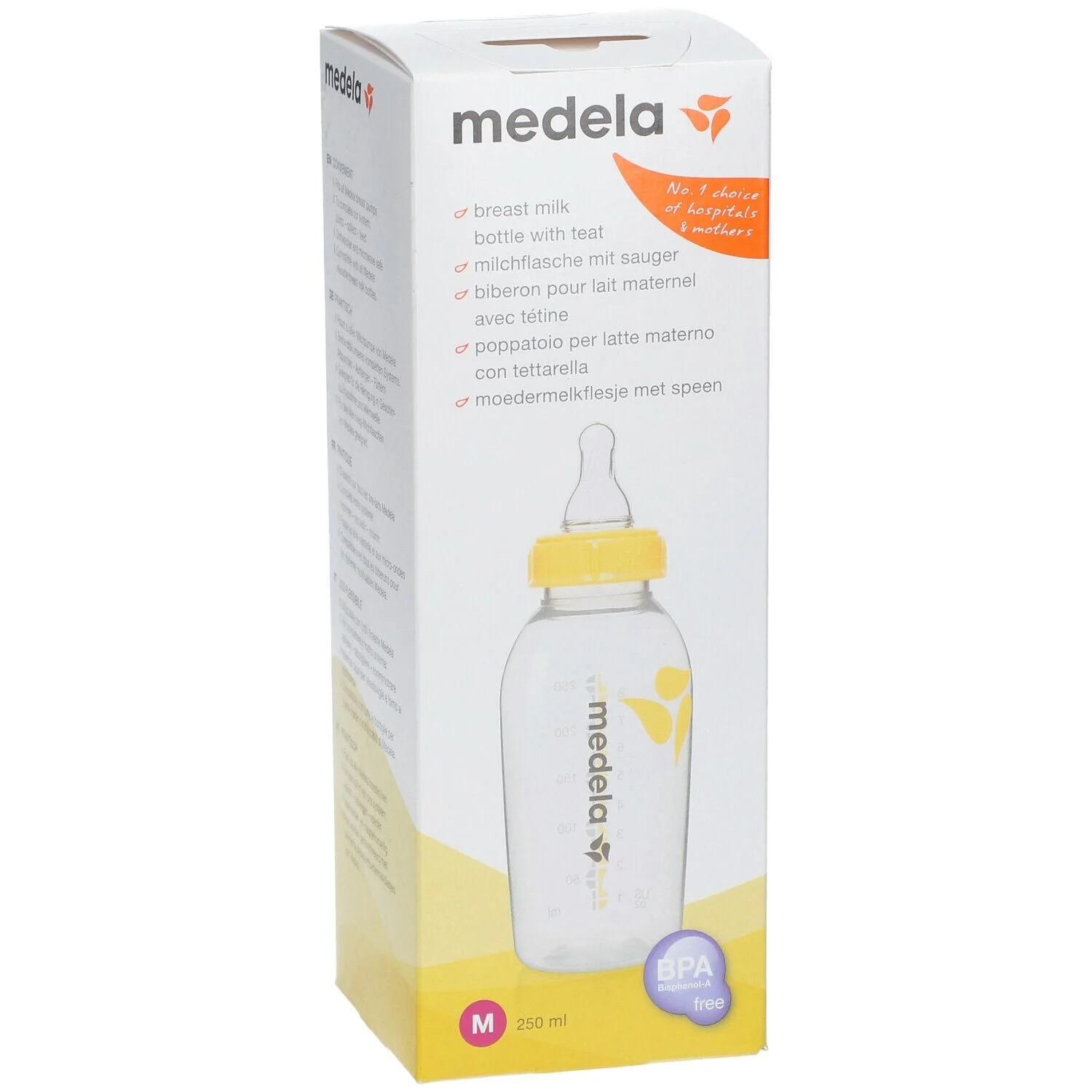 Medela Biberon 250ml + Tettarella Taglia M senza BPA