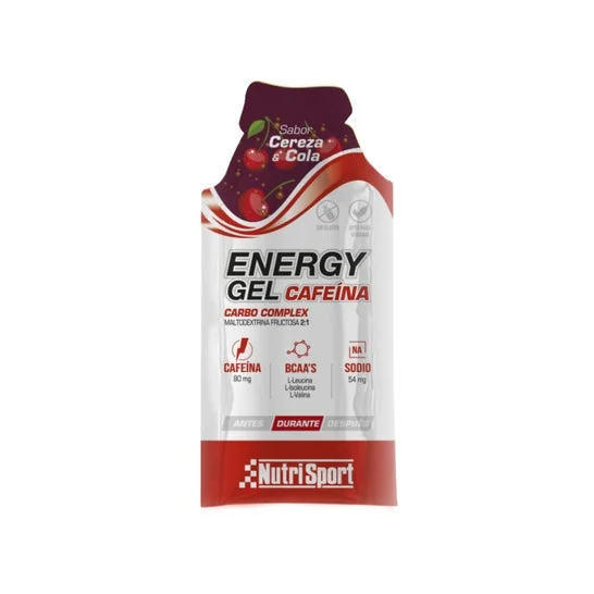 Nutrisport Energy Gel Cereza Cola Cafeína 80mg 35g