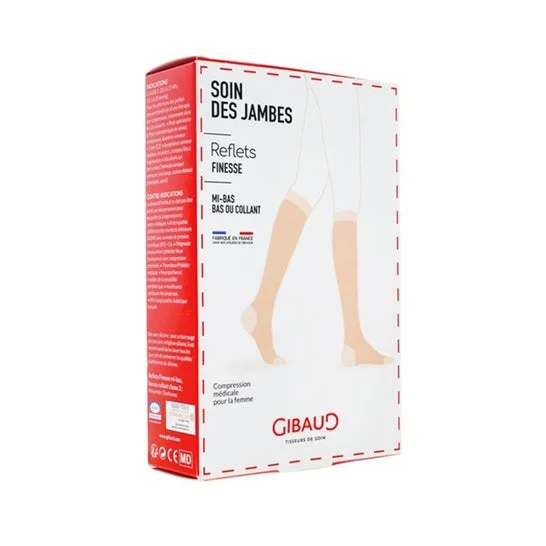 Gibaud Reflets Finesse C2 Gambaletto Pelle Chiara N3 1 Paio