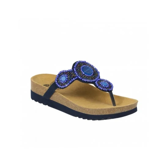 Scholl Zarina Sandalia Bioprint Azul Talla 37 1 Par