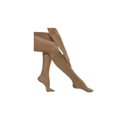 Calza corta Medilast con puntale nero compressione normale T-M