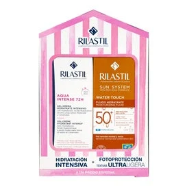 Rilastil Pack Aqua Intense 72h Gel-Crema 40ml + Sun System Water Touch SPF50+ 50ml