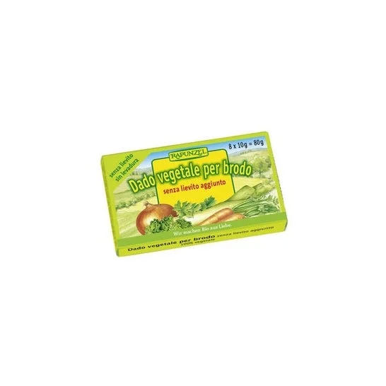 Rapunzel Dado Vegetale per Brodo Senza Lievito Aggiunto Bio 8x10g