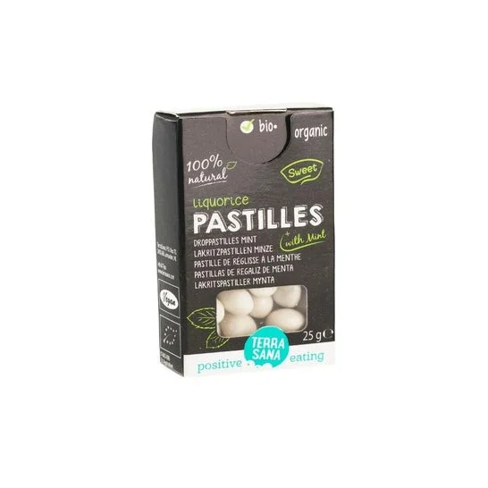 Terrasana Pasticche di Menta alla Liquirizia Bio Organico 25g