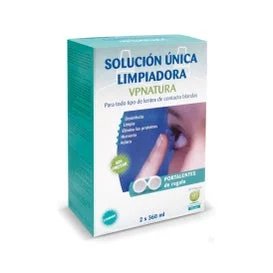 Vp Natura duplo Lenti A Contatto Morbide Singola Soluzione Detergente 2x360ml