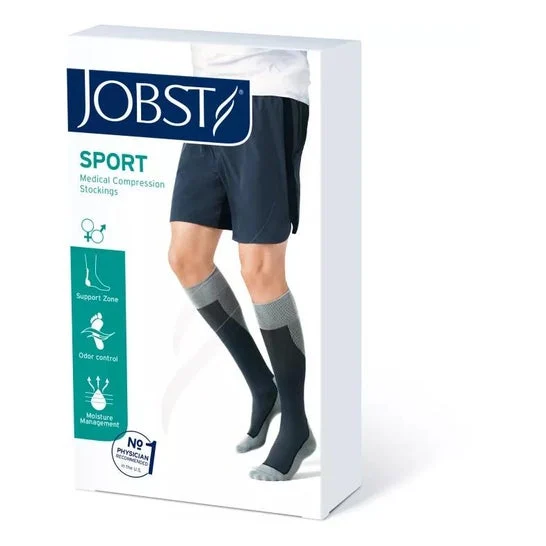 Jobst Sport Gambaletto 20-30mmHg BiancoGrigio Taglia L 1 Paio