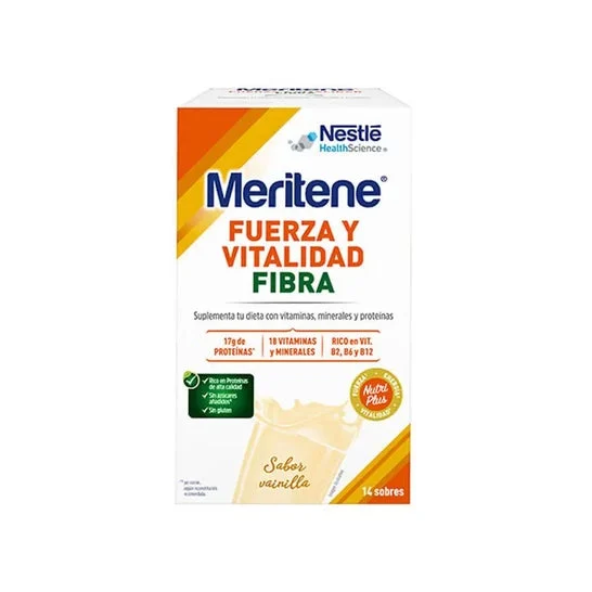 Fibra Meritene Fibra Vaniglia Aromatizzata Fibra Shakes 14 bustine