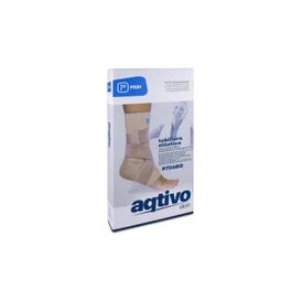 Cavigliera elastica della pelle di Aqtivo con il silicone dei cuscinetti malleolari e la fasciatura in "8" L