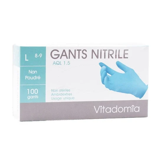 Vitadomia Nitrilo Guanto Tl 8-9 Bt 100uts
