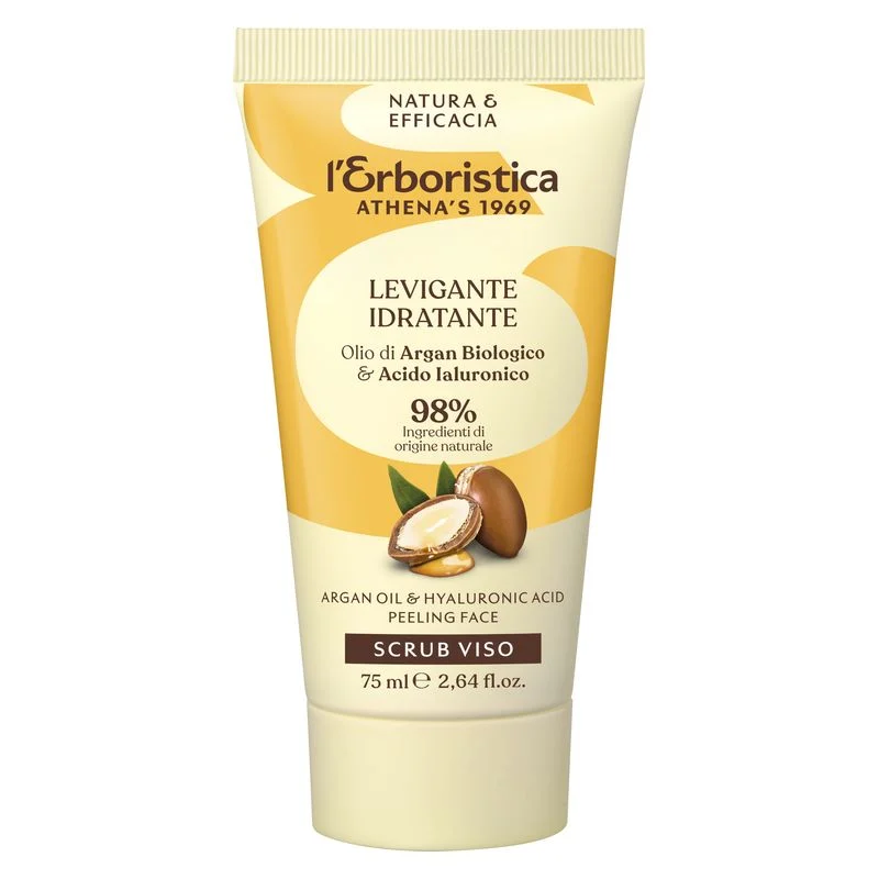 Erboristica Scrub Viso Levigante Idratante Olio Di Argan E Acido Ialuronico 75 Ml