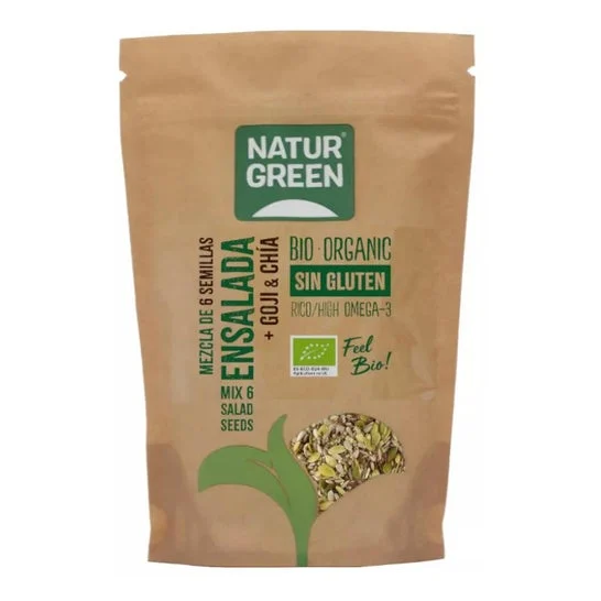 Naturgreen Mix 6 Organic Goji and Chia Salad Seeds 225g
