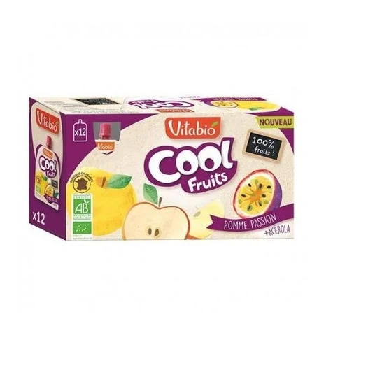 Vitabio Pack Cool Fruits Manzana Pasión Acerola Bio 12x90g
