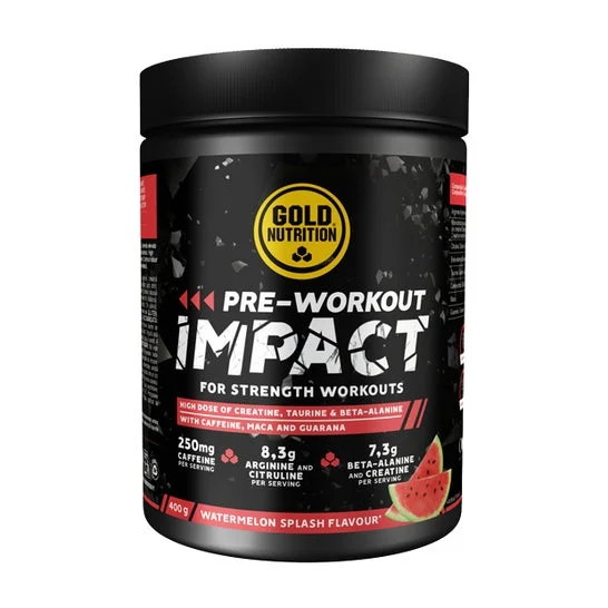 Gold Nutrition Polvere Proteica Pre-Workout Impact Sapore Anguria 400g