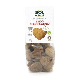Sol Natural Corazones de Trigo Sarraceno con Sirope Maíz Bio 250g