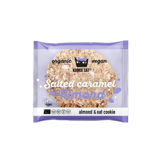 Kookie Cat Biscotto Caramello Mandorle Salate 50g