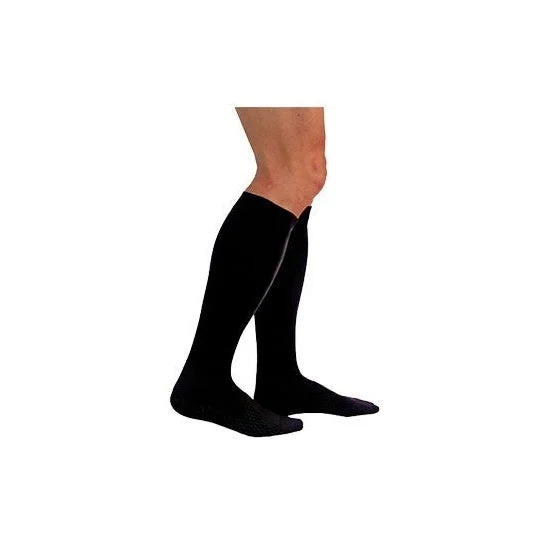 Calzino nero a compressione Medilast Silver Edition T-M 1ud