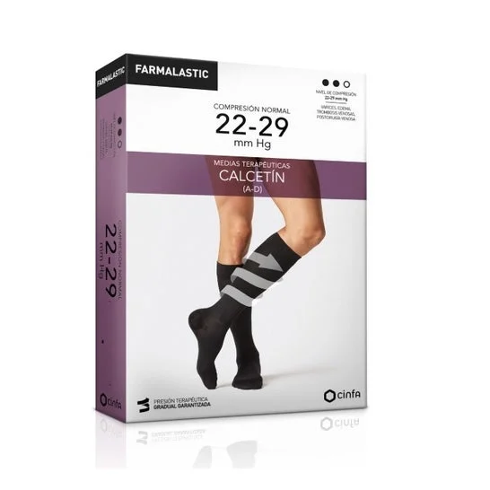 Calza farmalastica (A-D) compressione normale T-medium blu 1 pz