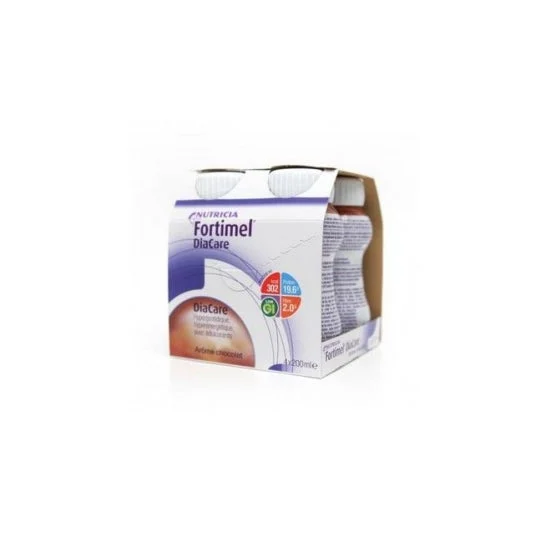 Nutricia Fortimel Fortimel Diacare Cioccolato Bottiglia di cioccolato 200ml lotto di 4
