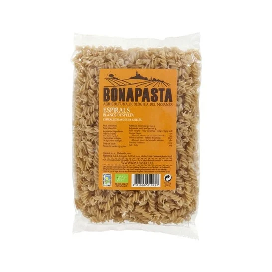 Bonapasta Espirales Blancos de Espelta Eco 500g