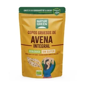NaturGreen fiocchi d'avena senza glutine grosso NaturGreen Bio 1Kg