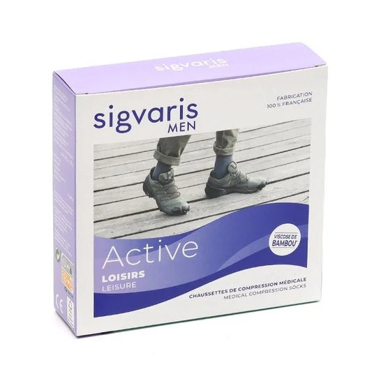 Sigvaris 2 Activ Loisirs New Man Antracite Normal TM 1 Paio