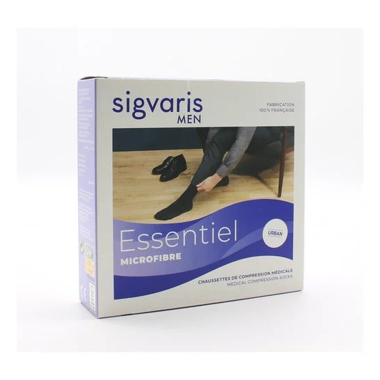 Sigvaris Men Essentiel Microfibra 2 Gambaletto Marino SL 1 Paio