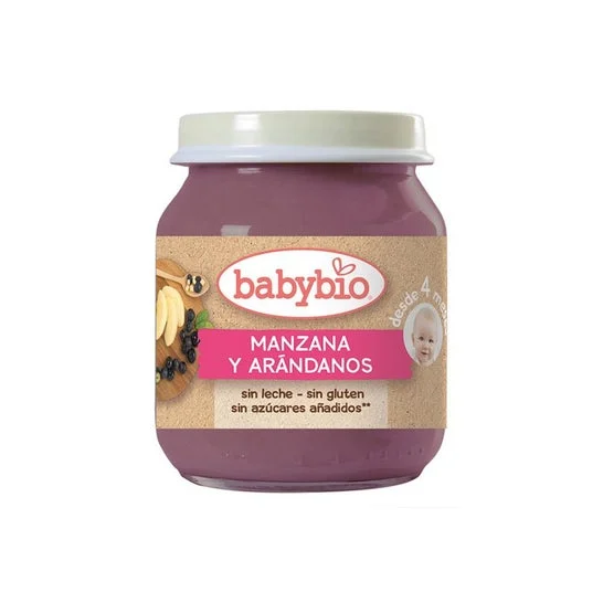 Babybio Vaso bio per mele e mirtilli 130g