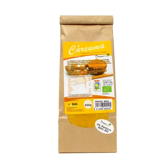 Dream Foods Cúrcuma en Polvo Cruda Bio 200g