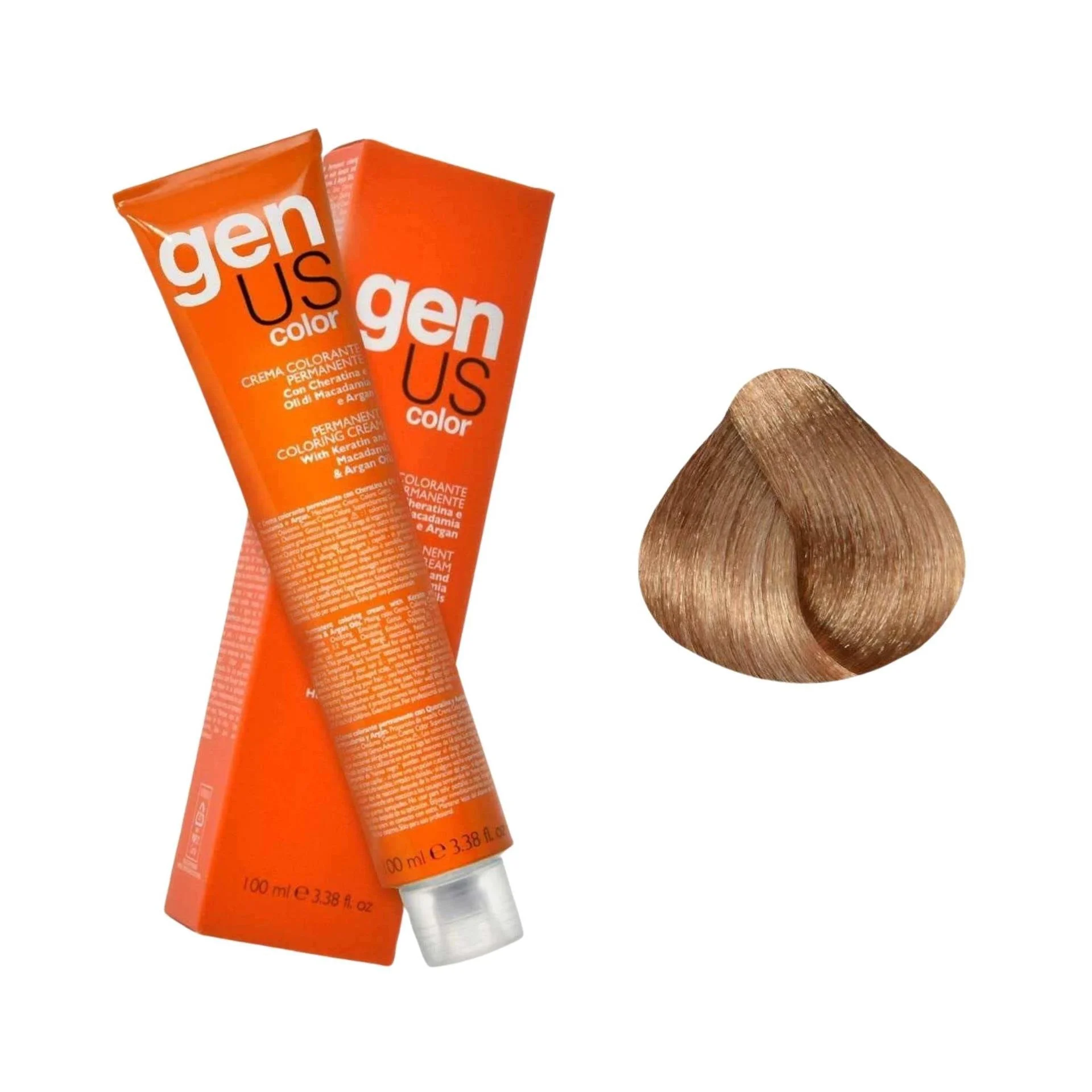 GenUs Color 10.003 Biondo Platino Naturale Caldo - Crema Colorante Permanente - 100ml