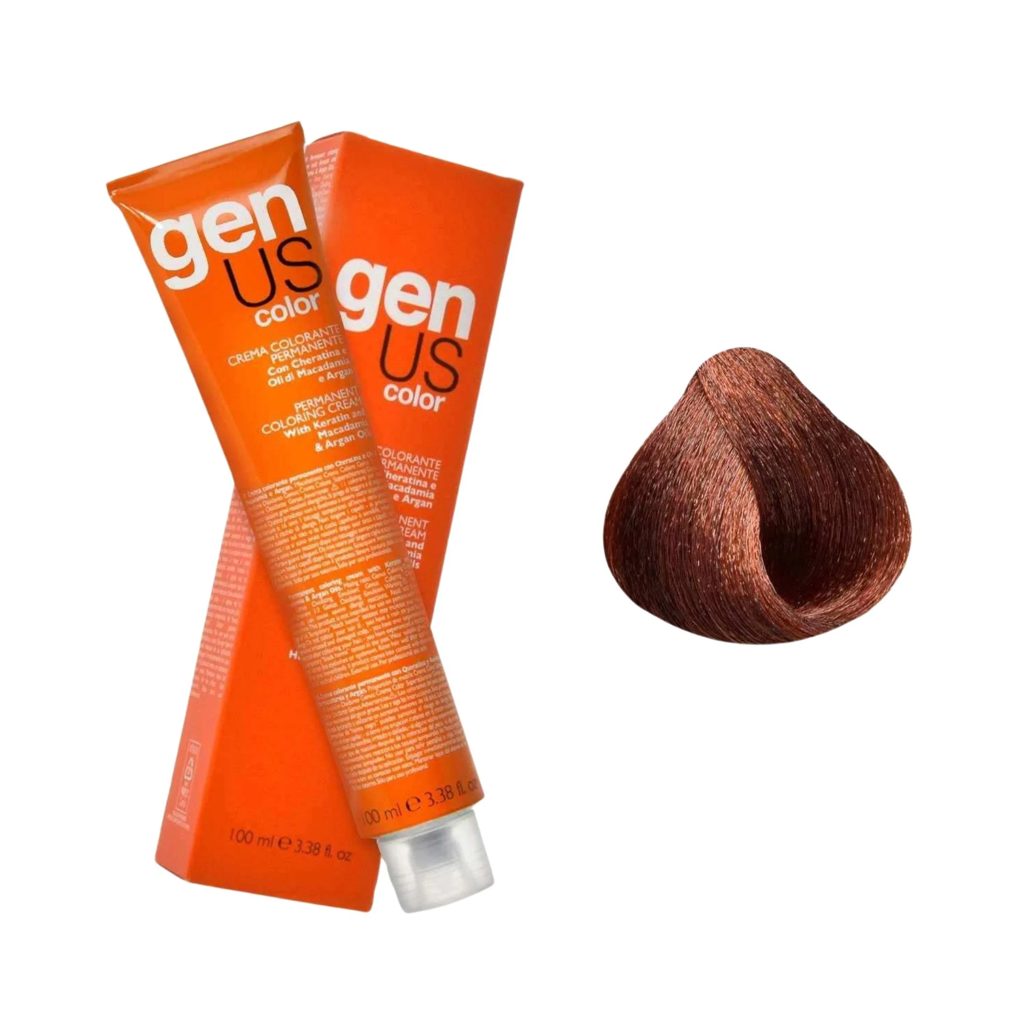 GenUs Color 7.4 Biondo Rame - Crema Colorante Permanente - 100ml