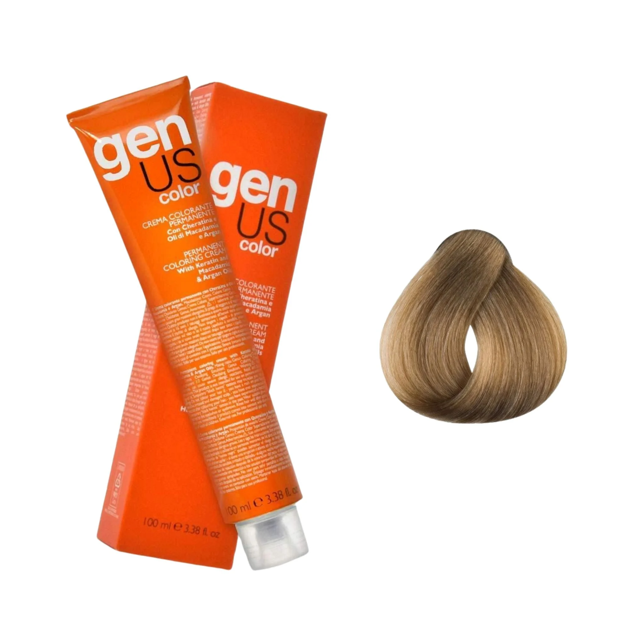 GenUs Color 8.0 Biondo Chiaro - Crema Colorante Permanente - 100ml