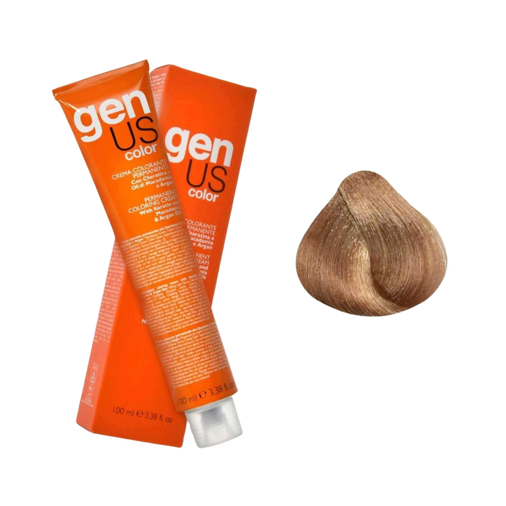 GenUs Color 9.13 Biondo Chiarissimo Cenere Dorato - Crema Colorante Permanente - 100ml