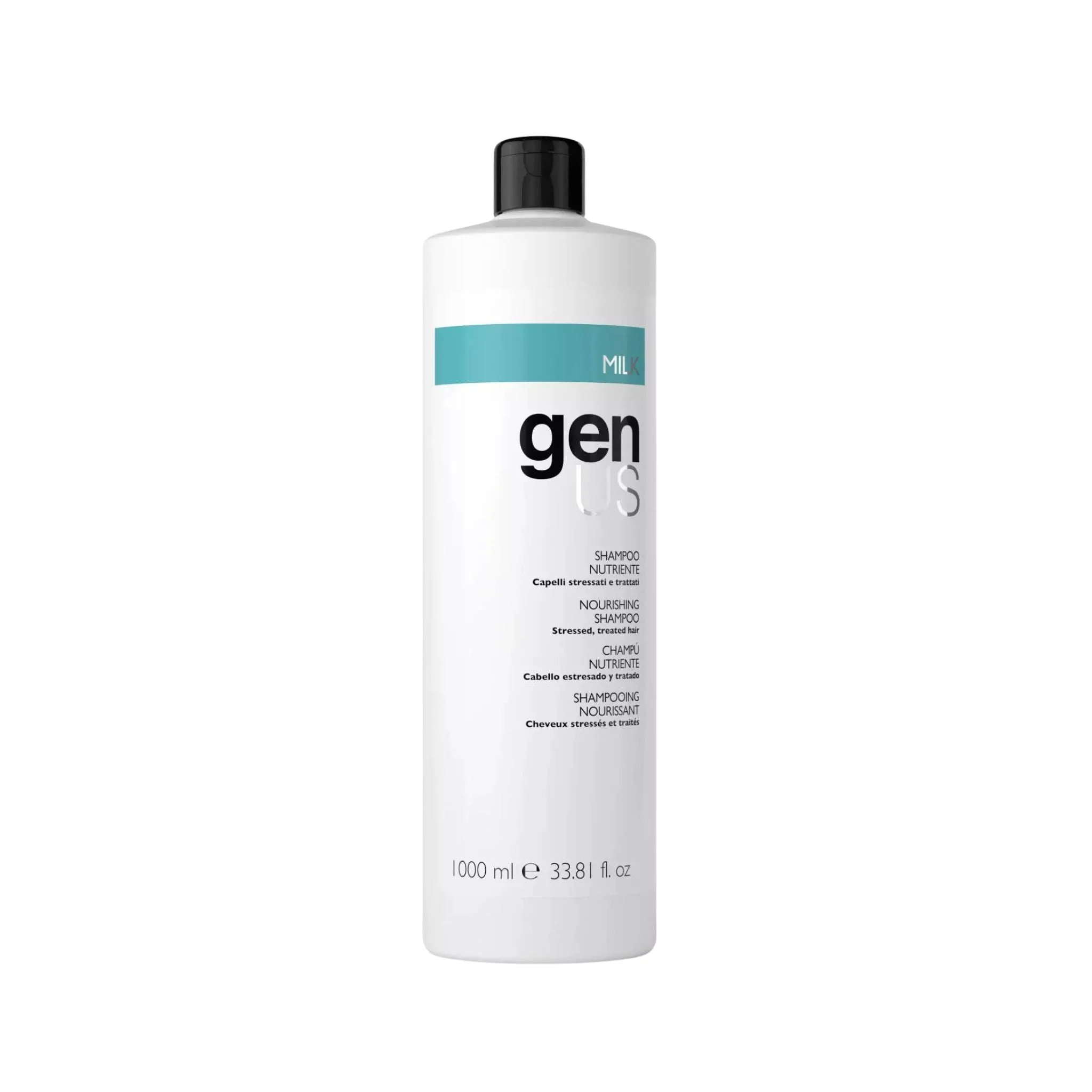 GenUs Milk Shampoo Nutriente Capelli Stressati e Trattati - 1000ml