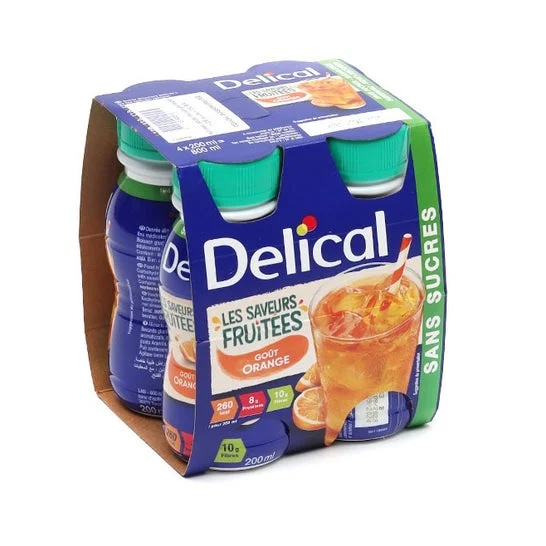 Delical Bebida Afrutada Naranja 4x200ml