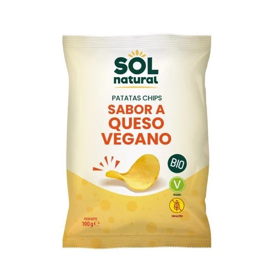 Solnatural Patatas Fritas Sabor Queso Bio 100g