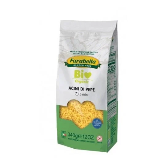 Farabella Bio Organic Pasta Acini di Pepe Senza Glutine 340g
