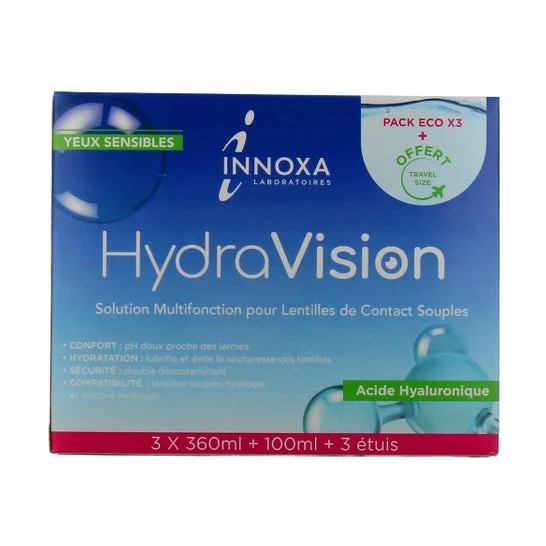 Innoxa Hydra Vision Soluzione Lenti Contatto 3x360ml + 100ml